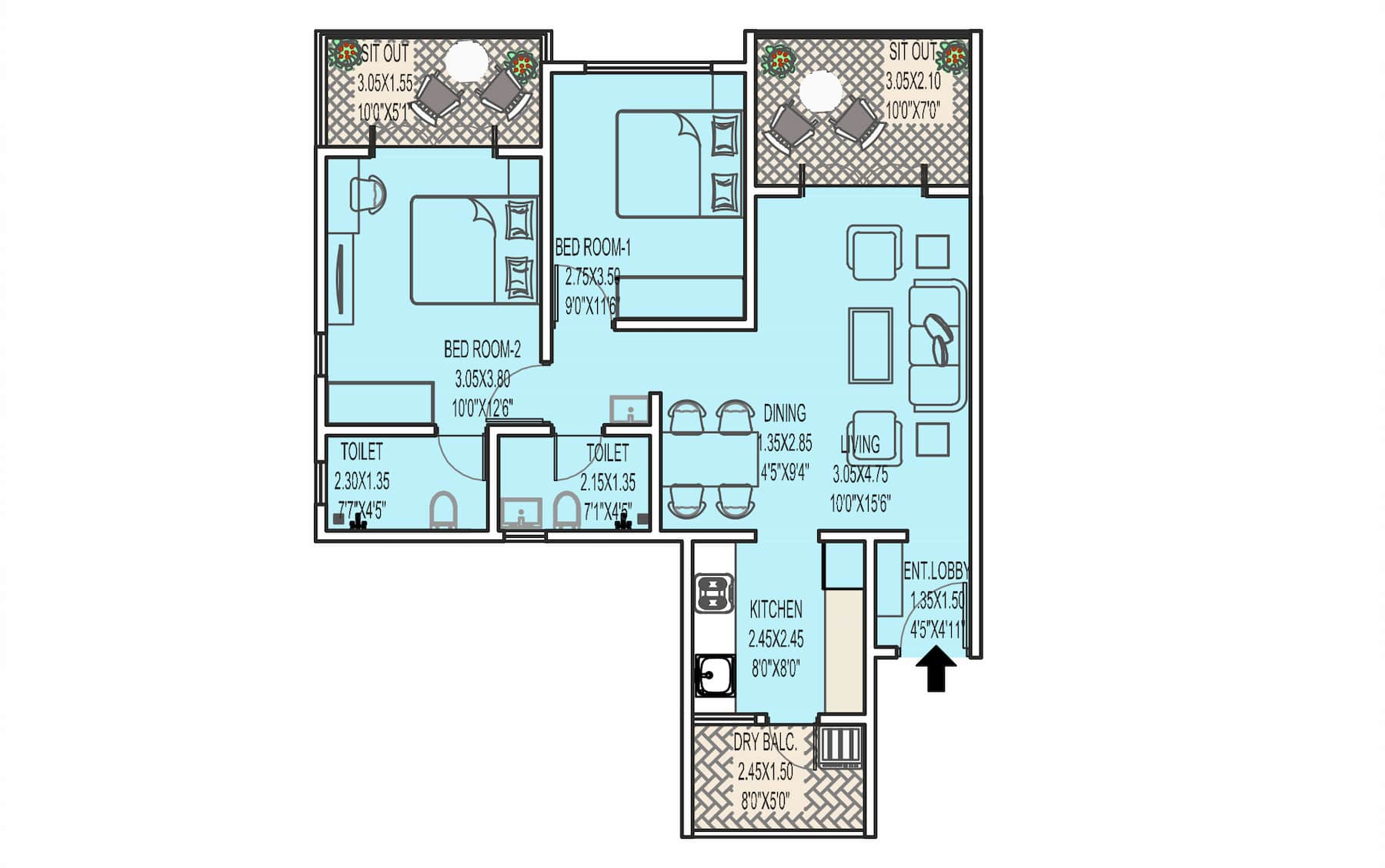 new 2Bhk projects in Dhayari, 2 BHK homes Dhayari, spacious 2 BHK Flats in Dhayari, sun Crest Dhayari pune