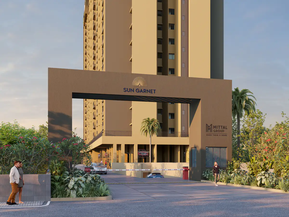 Grand entrance gate at Sun Garnet