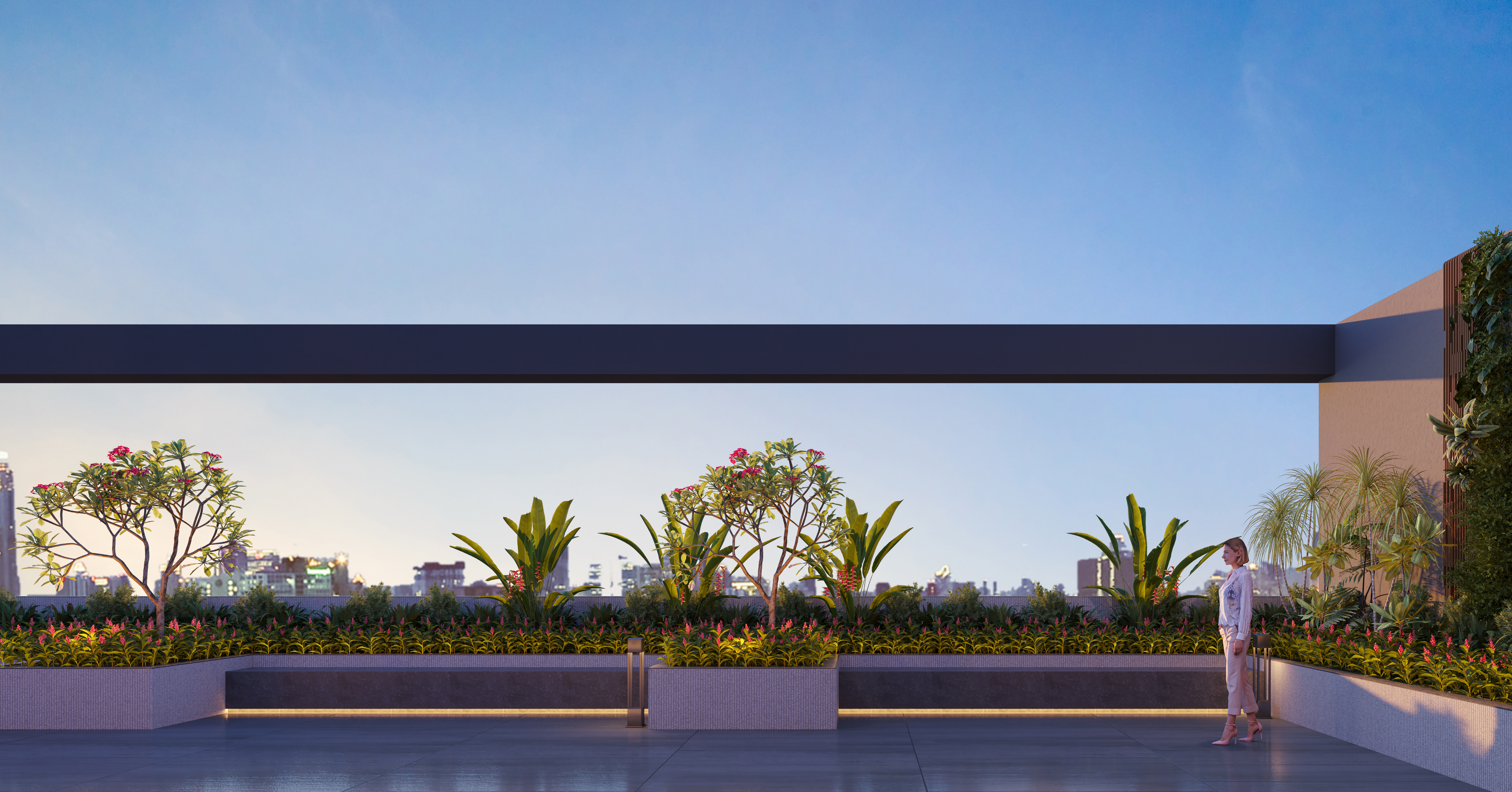 Rooftop leisure deck at Sun Garnet