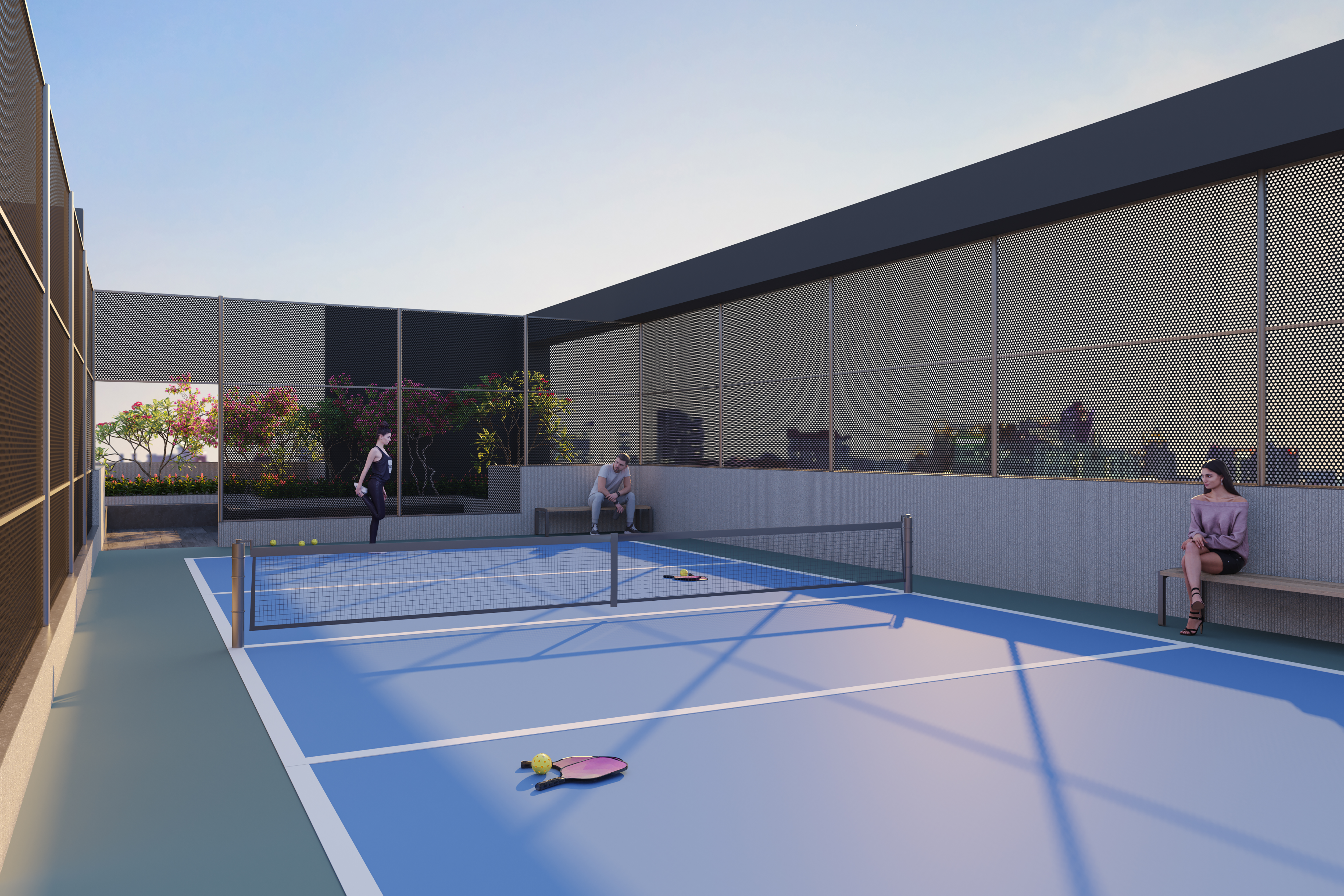 Pickleball court at Sun Garnet